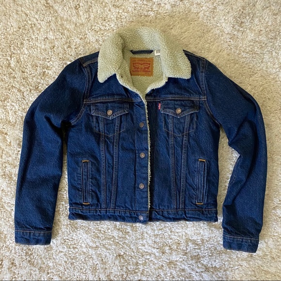 Levi's Jackets & Blazers - LEVI’S | Sherpa Trucker Denim Jacket Small